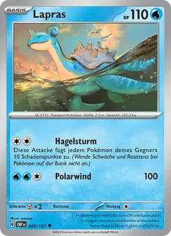 Lapras, Karte 045 aus Obsidian Flammen