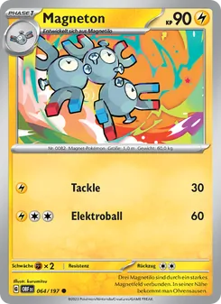 Magneton, Karte 064 aus Obsidian Flammen