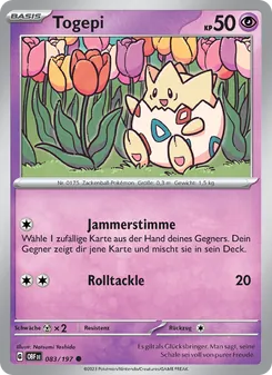 Togepi, Karte 083 aus Obsidian Flammen
