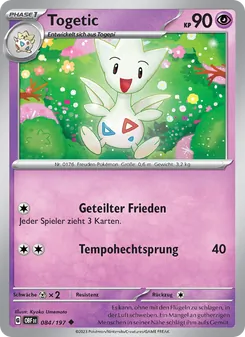 Togetic, Karte 084 aus Obsidian Flammen