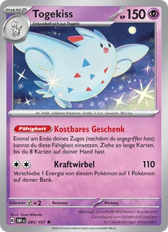 Togekiss, Karte 085 aus Obsidian Flammen