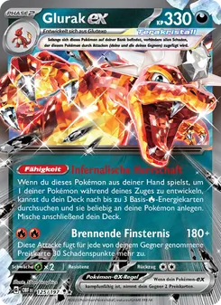 Glurak-ex, Karte 125 aus Obsidian Flammen