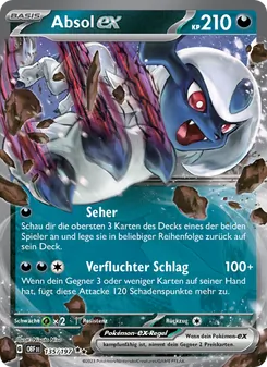 Absol-ex, Karte 135 aus Obsidian Flammen