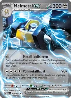 Melmetal-ex, Karte 153 aus Obsidian Flammen