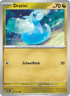 Dratini, Karte 157 aus Obsidian Flammen
