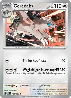 Geradaks, Karte 168 aus Obsidian Flammen