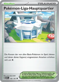 Pokémon-Liga-Hauptquartier, Karte 192 aus Obsidian Flammen