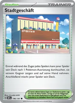 Stadtgeschäft, Karte 196 aus Obsidian Flammen
