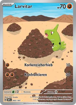 Larvitar, Karte 203 aus Obsidian Flammen