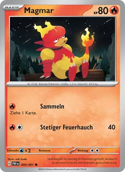 Magmar, Karte 009 aus Paldeas Schicksale
