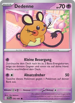 Dedenne, Karte 036 aus Paldeas Schicksale