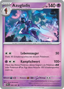 Azugladis, Karte 040 aus Paldeas Schicksale
