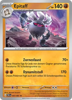 Epitaff, Karte 047 aus Paldeas Schicksale