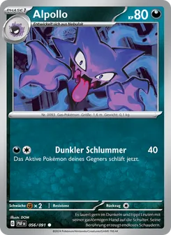 Alpollo, Karte 056 aus Paldeas Schicksale