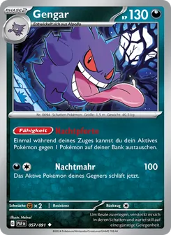 Gengar, Karte 057 aus Paldeas Schicksale