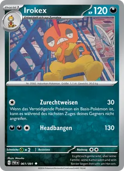 Irokex, Karte 061 aus Paldeas Schicksale