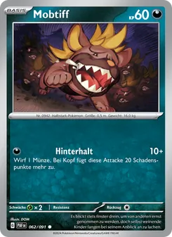 Mobtiff, Karte 062 aus Paldeas Schicksale