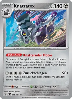 Knattatox, Karte 065 aus Paldeas Schicksale