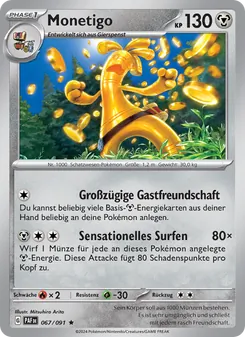 Monetigo, Karte 067 aus Paldeas Schicksale
