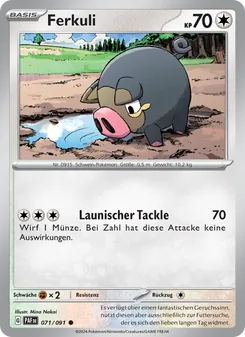 Ferkuli, Karte 071 aus Paldeas Schicksale