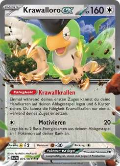 Krawalloro-ex, Karte 075 aus Paldeas Schicksale