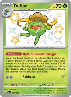 Duflor, Karte 093 aus Paldeas Schicksale