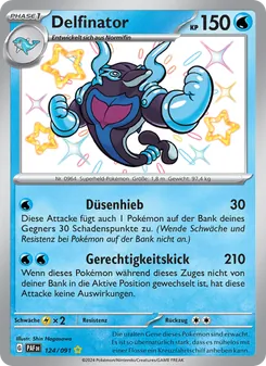Delfinator, Karte 124 aus Paldeas Schicksale