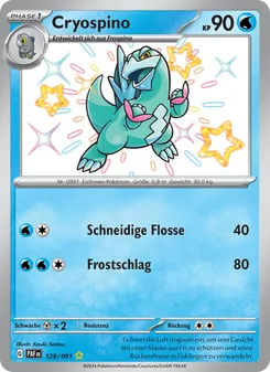 Cryospino, Karte 129 aus Paldeas Schicksale