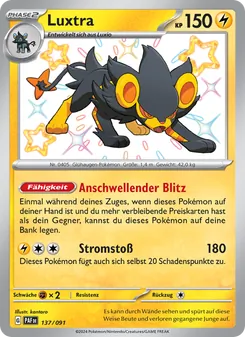 Luxtra, Karte 137 aus Paldeas Schicksale