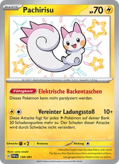 Pachirisu, Karte 138 aus Paldeas Schicksale