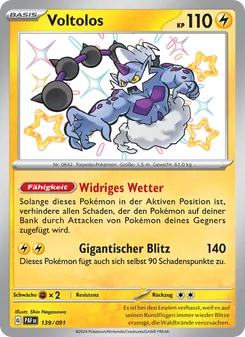 Voltolos, Karte 139 aus Paldeas Schicksale