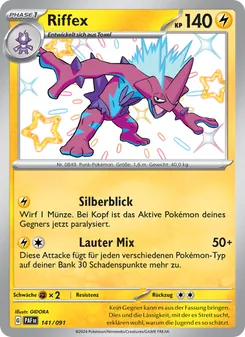 Riffex, Karte 141 aus Paldeas Schicksale