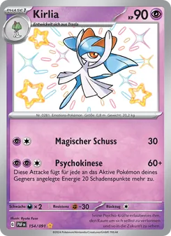 Kirlia, Karte 154 aus Paldeas Schicksale