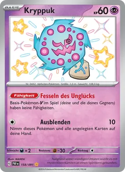 Kryppuk, Karte 158 aus Paldeas Schicksale