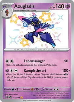 Azugladis, Karte 162 aus Paldeas Schicksale