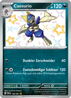 Caesurio, Karte 186 aus Paldeas Schicksale