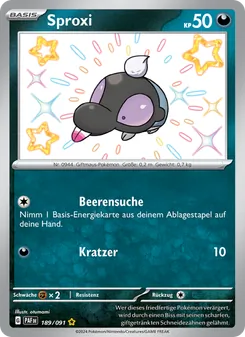 Sproxi, Karte 189 aus Paldeas Schicksale