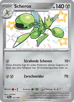Scherox, Karte 191 aus Paldeas Schicksale