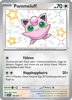 Pummeluff, Karte 198 aus Paldeas Schicksale