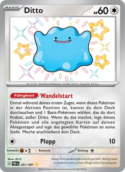 Ditto, Karte 201 aus Paldeas Schicksale