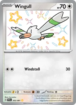 Wingull, Karte 203 aus Paldeas Schicksale