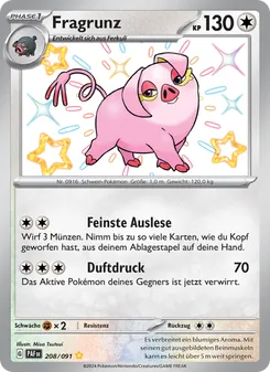 Fragrunz, Karte 208 aus Paldeas Schicksale