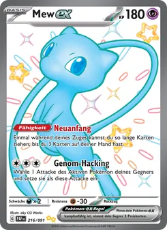 Mew-ex, Karte 216 aus Paldeas Schicksale
