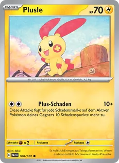 Plusle, Karte 060 aus Paradoxrift