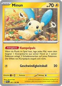 Minun, Karte 061 aus Paradoxrift