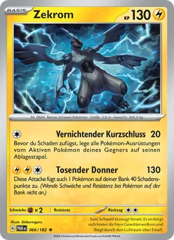 Zekrom, Karte 066 aus Paradoxrift