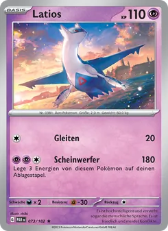 Latios, Karte 073 aus Paradoxrift