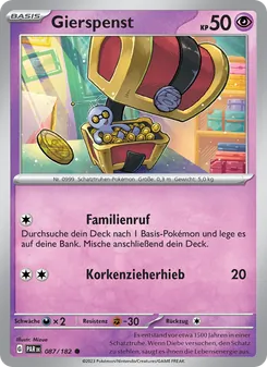 Gierspenst, Karte 087 aus Paradoxrift