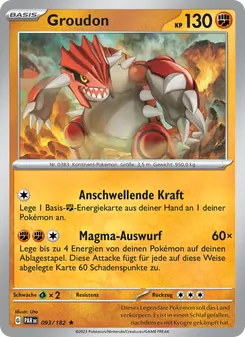 Groudon, Karte 093 aus Paradoxrift
