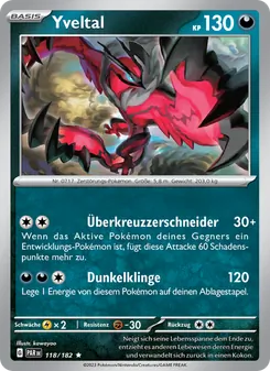 Yveltal, Karte 118 aus Paradoxrift